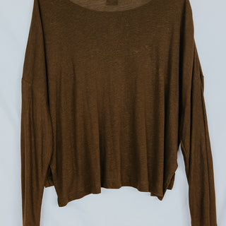 Slinky Long Sleeve Tee - Brown