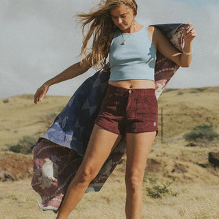 Retro corduroy shorts maui hawaii