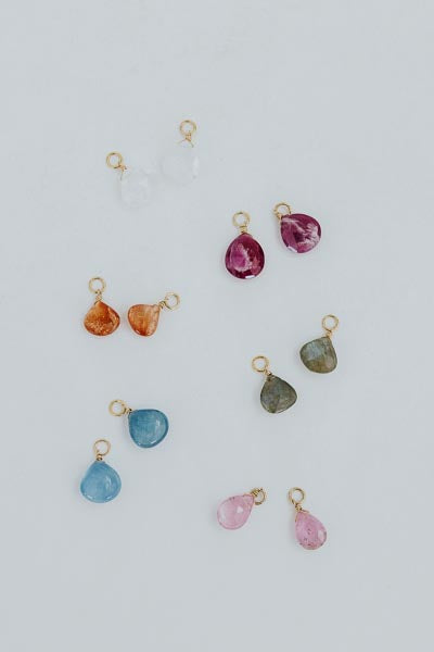 Loose Charms for Hoops - Gemstones
