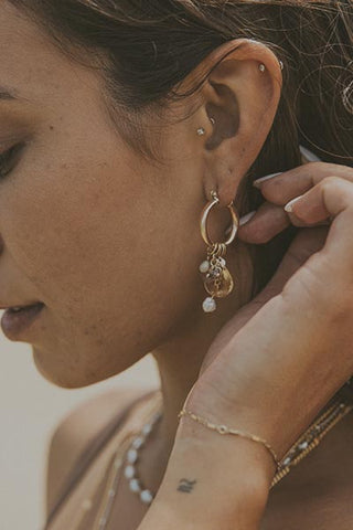 Multi Charm Hoops - Sunrise Morning