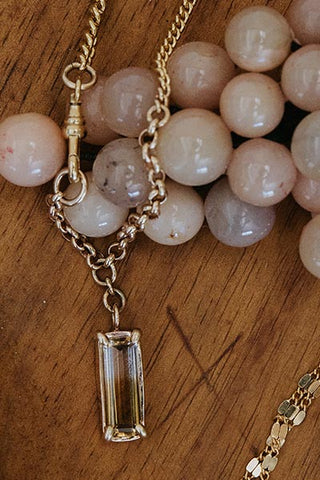 FOB Necklace - Bi-Color Citrine | GF