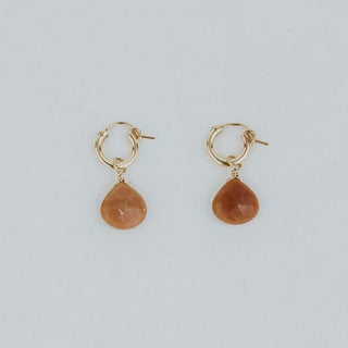 Charm Hoops - Pink Opal Petite
