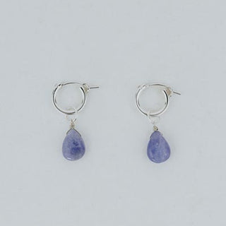 Charm Hoops - Hackmanite Petite