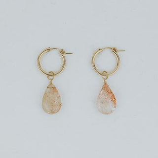 Charm Hoops - Sunstone
