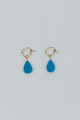 Charm Hoops - Ceruleite