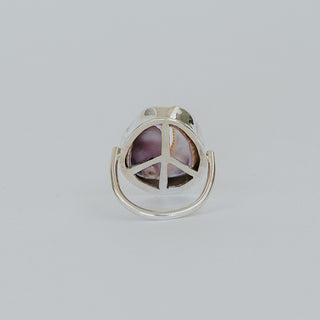 Hawaiian Cowrie Shell Sterling Silver Ring