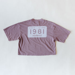 Oversized Cropped Tee - 1981