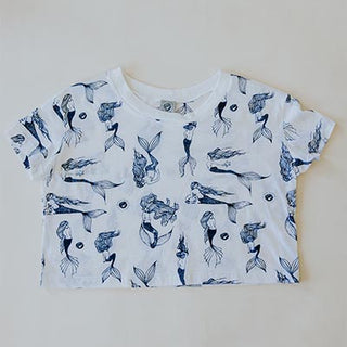Mermaid Party Crop Tee