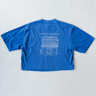 Oversized Cropped Tee - Wings Hawaii Store