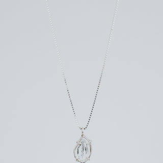 Tiny Prong Set Herkimer Necklace