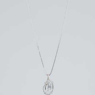Crystal Ball Necklace Sterling Silver - Herkimer Diamond
