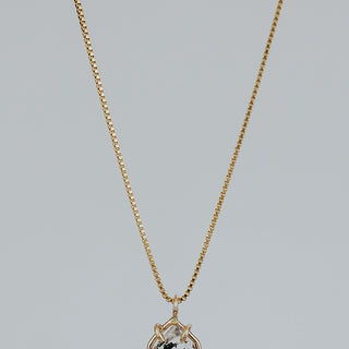Tiny Prong Set Herkimer Necklace