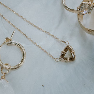 Diamond Trillion Necklace 1