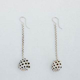 Drop Chain Earrings - Drupe Shell