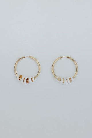 Multi Puka Endless Hoop Earrings