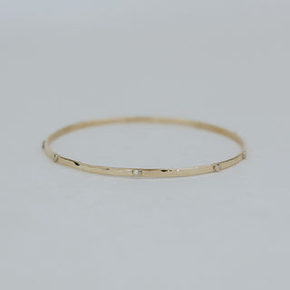 Rivet Bangle - 14k