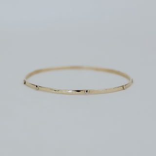 Rivet Bangle - 14k