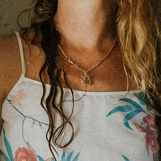 FOB Necklace - Bi-Color Aquamarine | GF