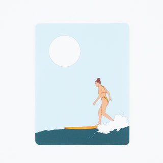 Surfer Girl Sticker - Full Moon