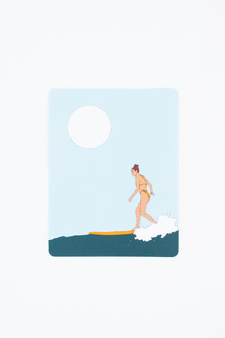 Surfer Girl Sticker - Full Moon