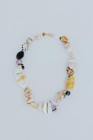 Wings Hawaii Shell Pile Necklace - Mixed Pearls