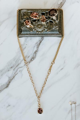 Tourmaline FOB Necklace