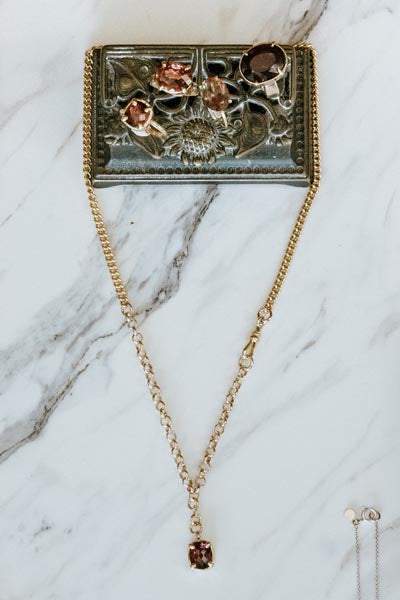 Tourmaline FOB Necklace