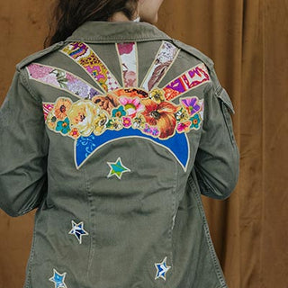 Vintage Sun + Moon Army Jacket