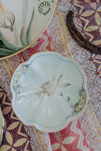 Footed Mermaid Jewelry Dish