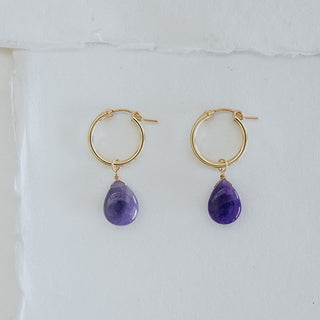 Charm Hoops - Hackmanite