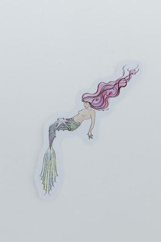 He'e Mermaid Sticker Pink Hair