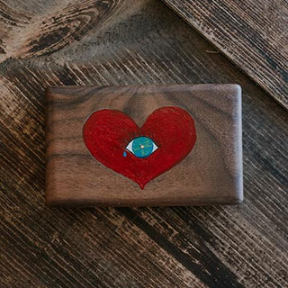 Hand Painted Jewelry Box - Eye Heart