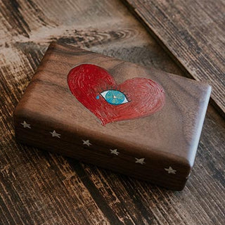 Hand Painted Jewelry Box - Eye Heart