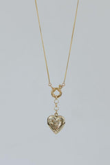Wings Hawaii gold heart locket necklace thumbnail