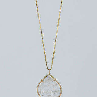Celestial Sphere Necklace - Herkimer Diamond