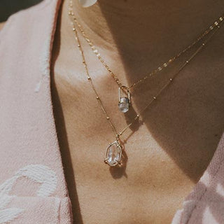 Bullet Charm Necklace - Tourmaline