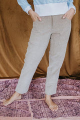 Retro Pocket Pants - Khaki Corduroy thumbnail