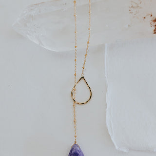 Lariat Necklace - Hackmanite