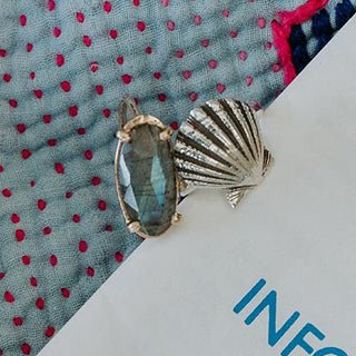 Prong Set Labradorite Ring