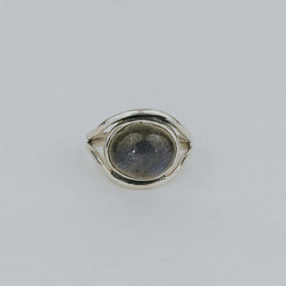 Evil Eye Ring - Labradorite