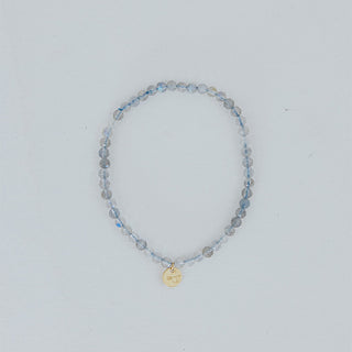Stretchy Bracelet - Labradorite Faceted