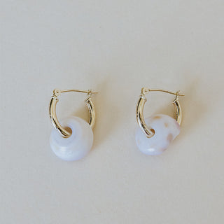 Puka Hoop Earrings - 14K