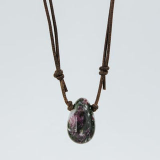 Leather Crystal Necklaces - B