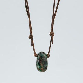 Leather Crystal Necklaces - B