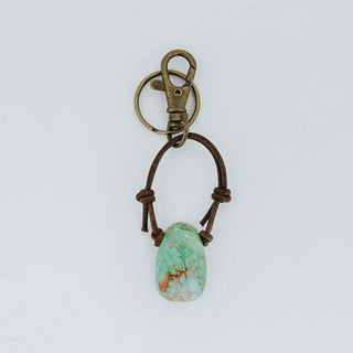 Leather Crystal Keychains - A
