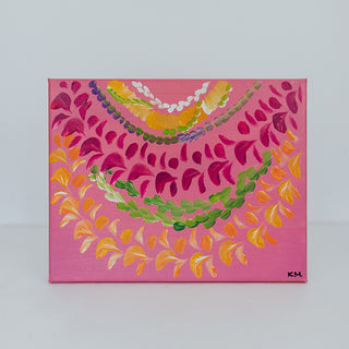 Leis fo Deis Painting - Pink Lei 8x10" Horizontal