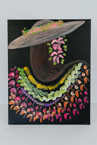 Leis fo Deis Painting - Tutu Black 11x14"