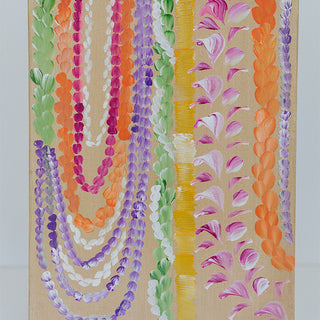 Leis fo Deis Painting - Tan Lei Stand 11x14"