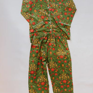 Block Print Pajama Sets - Long Sleeve
