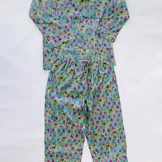 Block Print Pajama Sets - Long Sleeve